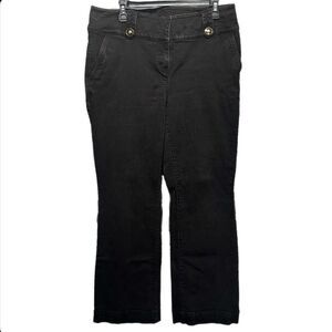 Dana Buchman Black Jeans Gold Buttons Women’s Size 16